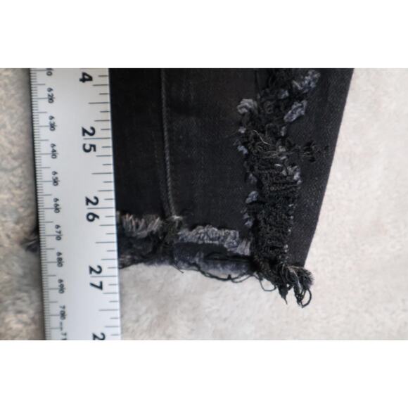 KanCan Jeans Womens 7 27 Black Distressed Ripped Denim Skinny Stretch KC5052BK - Picture 7 of 11